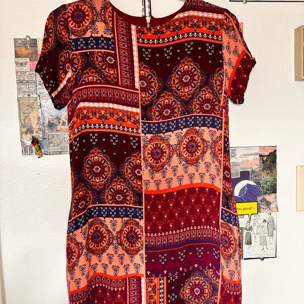 Patchwork Mini Dress